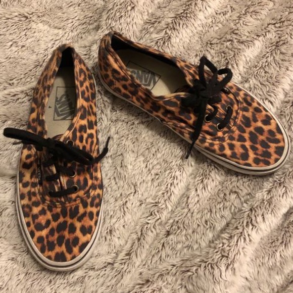womens cheetah print vans